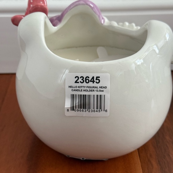 Damaged-Hello Kitty Blue Sky Ceramic Planter With Daisy Flowers Butterfly Detail - Picture 4 of 9